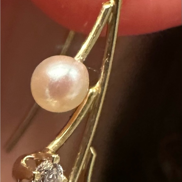 Elegant DUO of Silver and Gold Drop Earrings - Picture 5 of 5